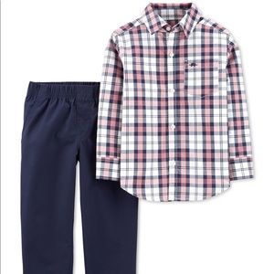 Carter’s Baby Boys 2-piece Button Up Top and Pants